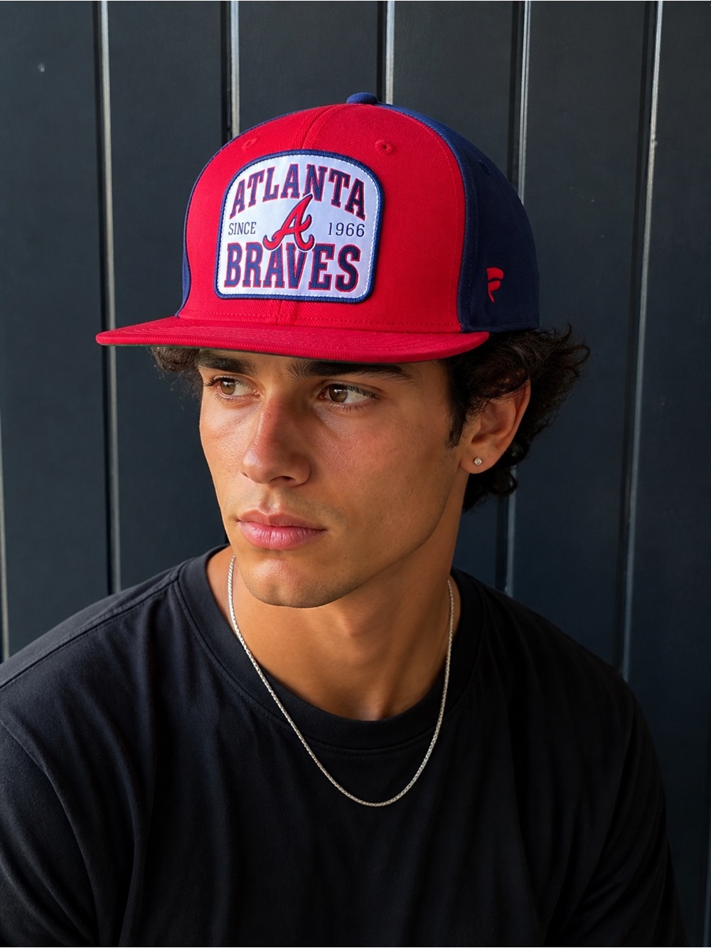 Fanatics Atlanta Braves Red and Navy Snapback Hat
